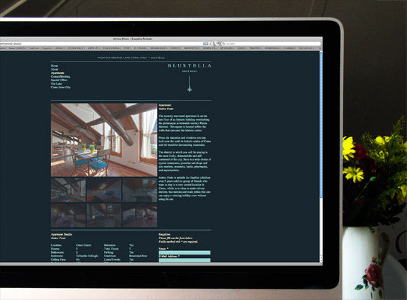 Blustella Rentals. Website & Identity By El Studio