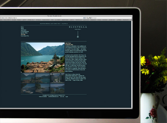 Blustella Rentals. Website & Identity By El Studio