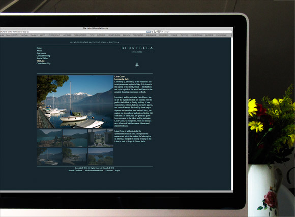Blustella Rentals. Website & Identity By El Studio