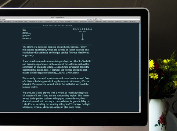 Blustella Rentals. Website & Identity By El Studio