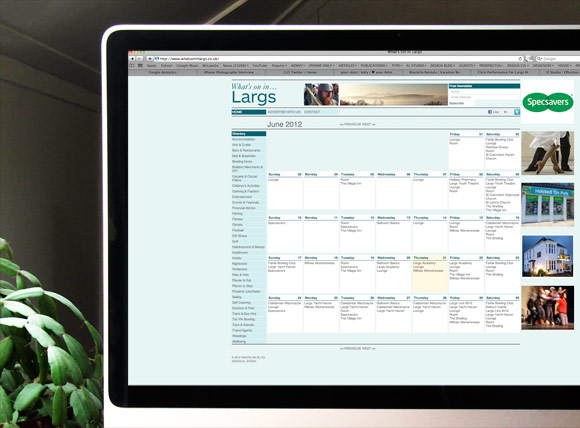 Whats on in Largs. Business & Event Directory