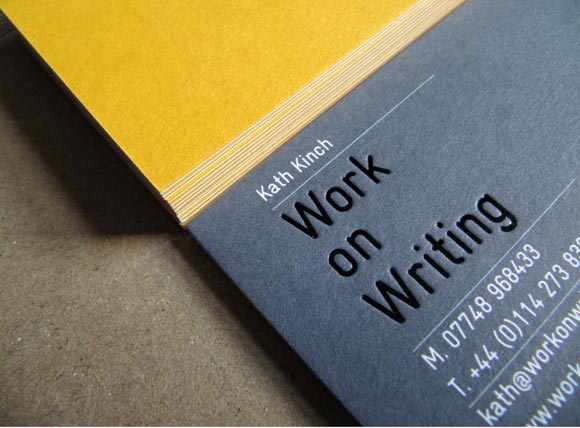 Work on Writing - Business Cards, Notebook, Postcards, Exhibition, Posters
