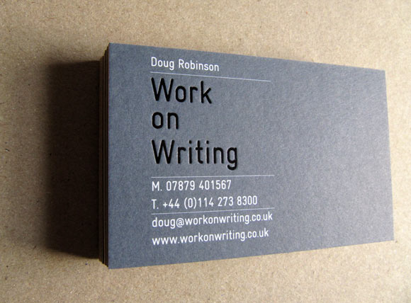 Work on Writing - Business Cards, Notebook, Postcards, Exhibition, Posters